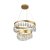 Searchlight Jewel Led 2 Tier Pendant Gold With Crystal