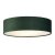 Searchlight Drum 2 2 Light Velvet Flush, Green Shade