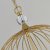 Searchlight Shower 5 Light Pendant, Gold Finish, Metal With Clear Crystal