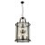 Searchlight Lantern Grande , 8 Light Black, Clear Glass
