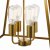 Academy 4 Light Lantern Natural Brass