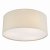 Cierro 3 Light Flush Taupe With Diffuser 40cm