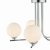 Cradle 5 Light Semi Flush Polished Chrome Opal Glass