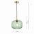 Demarius 1 Light Pendant Green Glass Bronze Detail