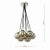 Elpis 7 Light Cluster Pendant Polished Chrome Smoked Glass