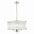 Eveyln 3 Light Pendant Polished Nickel Glass