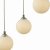 Federico 5 Light Cluster Pendant Polished Chrome Opal Glass