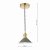 Hadano 1 Light Pendant Natural Brass With Olive Green Shade