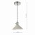 Hadano 1 Light Pendant Antique Chrome With Cashmere Shade