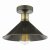 Jalen 1 Light Flush Graphite Antique Brass