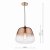 Klaxon 1 Light Pendant Ombre Copper Glass