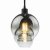 Lycia 3 Light Bar Pendant Matt Black Ombre Smoked Glass