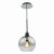 Lycia 1 Light Single Pendant Matt Black Ombre Smoked Glass