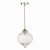 Mya 1 Light Single Pendant Polished Nickel Glass