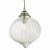 Mya 1 Light Single Pendant Polished Nickel Glass