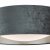 Nysa 2 Light Flush Velvet Dark Grey Shade 40Cm