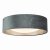 Nysa 2 Light Flush Velvet Dark Grey Shade 40Cm