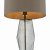 Mubina Touch Table Lamp Black Chrome Smoked Glass With Shade