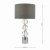 Tuke Touch Table Lamp Polished Chrome Crystal With Shade