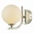 Cradle 1 Light Wall Light Polished Chrome Opal Glass