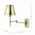 Kensington 1 Light Swing Arm Wall Light Antique Brass