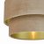 Suvan Easy Fit Tired Velvet Shade Taupe With Gold Lining