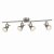 Searchlight Focus 4 Light Industrial Spotlight Bar Satin Silver