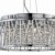 Searchlight Elise 4 Light Pendant/Semi-Flush Chrome, Crystal & Aluminium