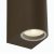 Searchlight Eiffel LED 2 Light Outdoor Wall Light IP44 Rust Brown & Glass