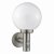 Searchlight Orb Lantern Outdoor Wall Light Stainless Steel/White Shade