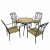 RICHMOND 91cm Table with 4 ASCOT Chairs Set