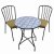 Summer Terrace Nassau Bistro Table With 2 Milan Chairs