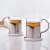 Lotus Set of 2 Glass Mugs