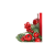 Premier Decorations Red Berry Candle Ring 14cm