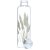 Puckator Reusable Glass Water Bottle with Protective Neoprene Sleeve with Strap - Pampas Grass