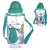 Puckator 450ml Children's Reusable Water Bottle with Flip Straw - Monstarz Monster