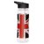Puckator Reusable 550ml Water Bottle with Flip Straw - Union Jack Skulls and Roses