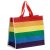 Puckator Recycled Plastic Bottles RPET Reusable Shopping Bag - Rainbow Flag