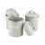 Apollo Round Tea, Coffee & Sugar Canister Set - Grey