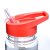 Puckator Reusable Water Bottle with Flip Straw 550ml - Retro Fiat 500