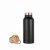 &Again 500ml Double Wall Bottle with Bamboo Lid - Midnight