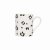 Siip Fundamental Leopard Mug - White
