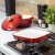 Blackmoor Cast Iron 24cm Griddle Pan -  Red