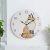 Outside In Hand-Painted Resin 12in Fox Wall Clock