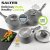 Salter Marblestone 3pc Pan Set - Grey