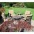 Bayfield Firepit 89Cm Coffee Table With 4 Windsor Chair Set