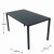 Cube Dining Table With 6 Bora Chair Set Anthracite