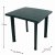 Rapino Square Table With 4 Parma Chairs Set Green