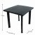 Rapino Square Table With 4 Parma Chairs Set Anthracite