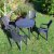 Revello Round Table With 4 Parma Chairs Set Anthracite